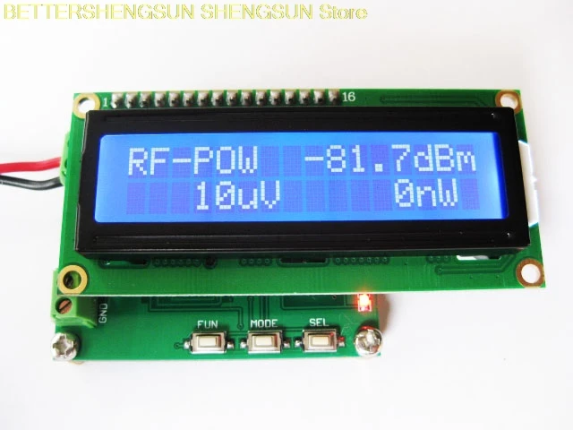Измеритель мощности RF 0-500 МГц-80 ~ 10 дБм может установить значение затухания мощности RF
Измеритель мощности RF 0-500 МГц-80 ~ 10 дБм может установить значение затухания мощности RF
