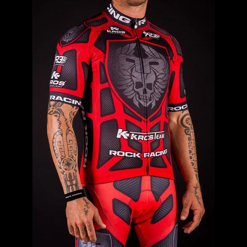 Высокое качество Pro Team Rock Racing Bike велосипедная одежда мужская летняя Ropa Ciclismo