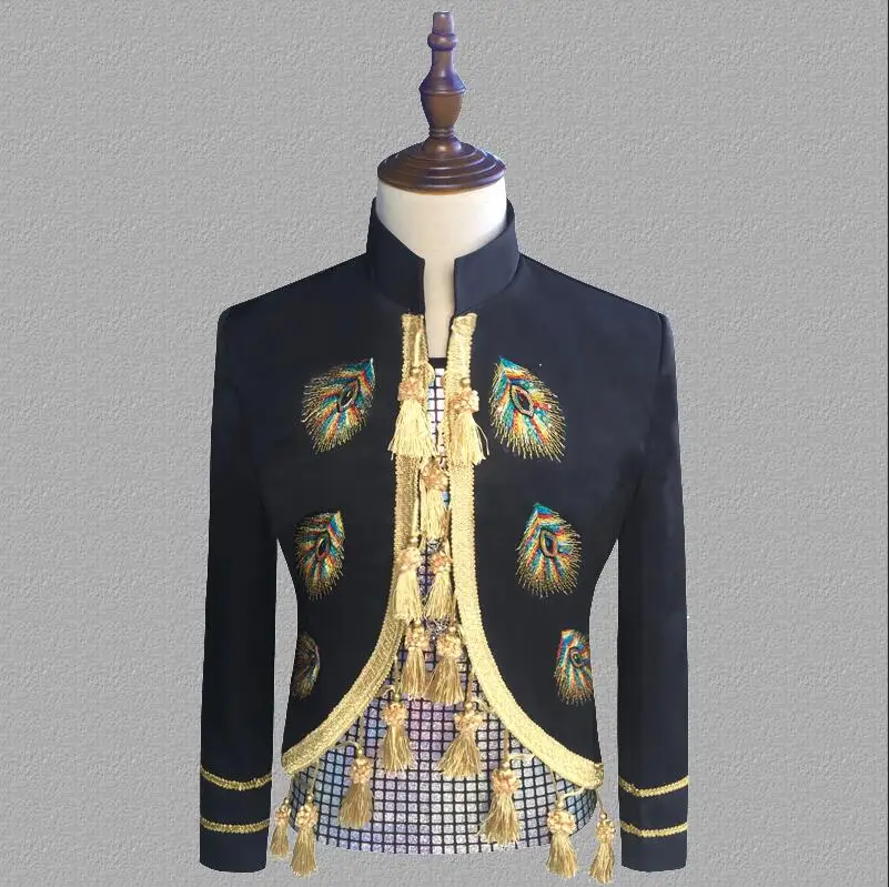 blazer men suits Court uniform jacket mens stage costumes for singers clothes dance star style dress punk rock masculino homme t
blazer men suits Court uniform jacket mens stage costumes for singers clothes dance star style dress punk rock masculino homme t