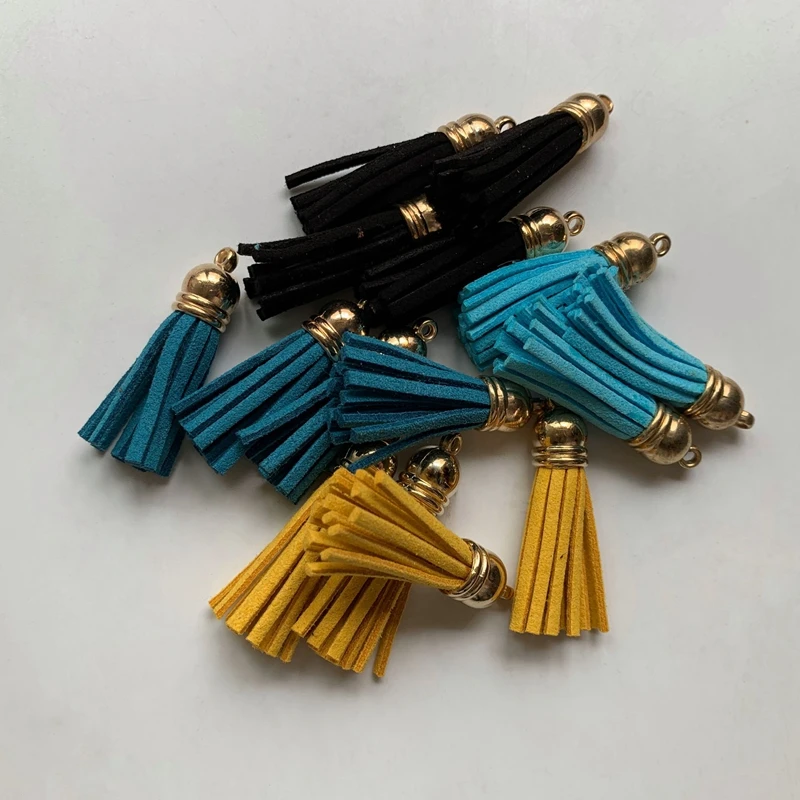 Korean Velvet Leather Tassels Earrings Necklace for Jewelry DIY Summer Bracelets Tassel with Cap
Korean Velvet Leather Tassels Earrings Necklace for Jewelry DIY Summer Bracelets Tassel with Cap