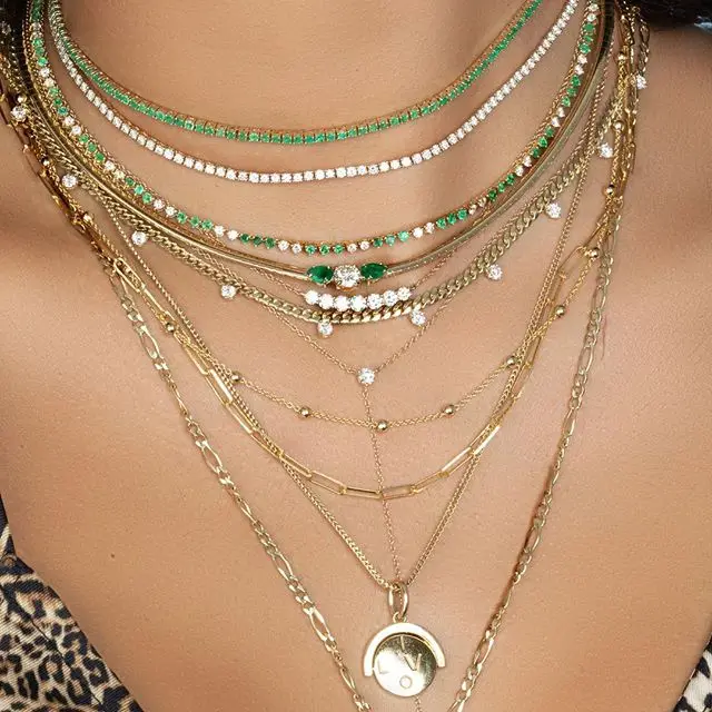 Round Sparking Bling 3 Colors Cubic Zirconia Wedding Jewelry For Women Tennis Chain Choker Antique Gold Color Fashion Necklace
Round Sparking Bling 3 Colors Cubic Zirconia Wedding Jewelry For Women Tennis Chain Choker Antique Gold Color Fashion Necklace
