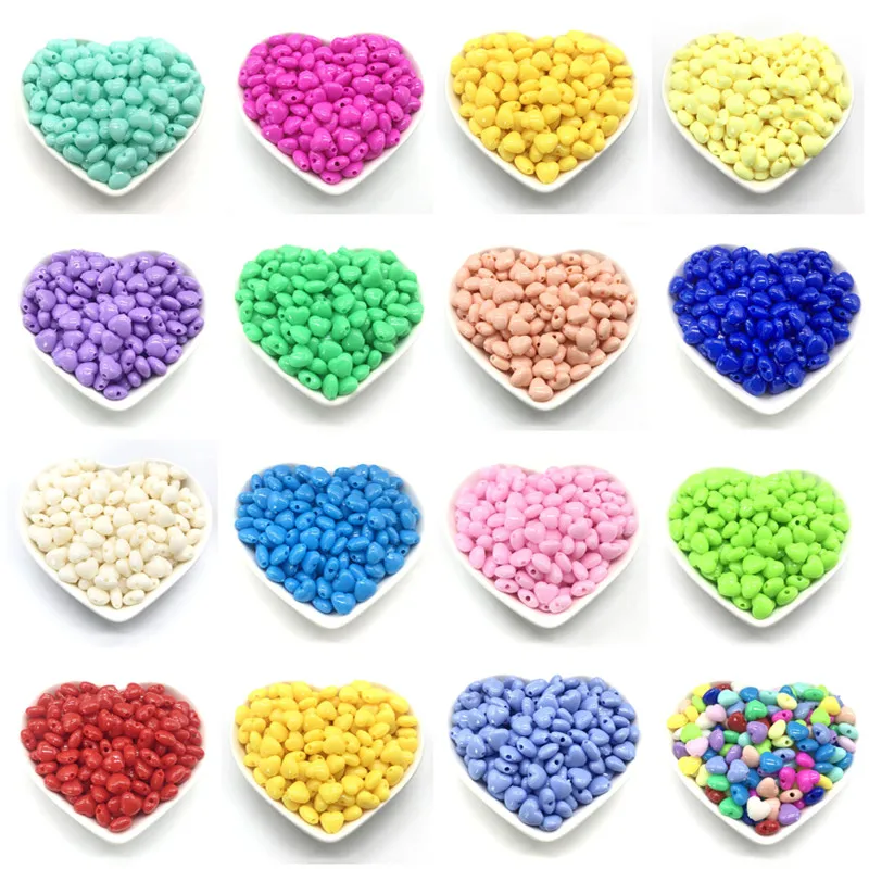 100pcs 8mm heart-shaped color acrylic perforated beads For Jewelry Making DIY Bracelet Necklace accessories
100pcs 8mm heart-shaped color acrylic perforated beads For Jewelry Making DIY Bracelet Necklace accessories