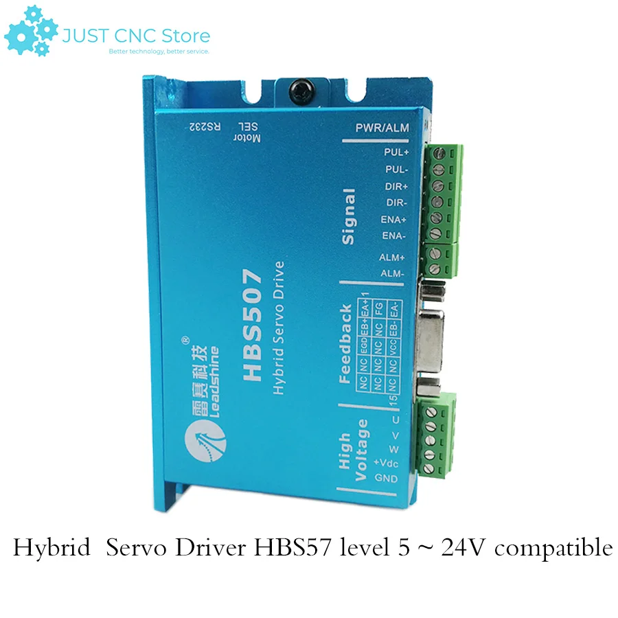 HBS507 servo drive NEMA 23 50VDC input 0.5-8.0a load output current es-d508 step driver
HBS507 servo drive NEMA 23 50VDC input 0.5-8.0a load output current es-d508 step driver