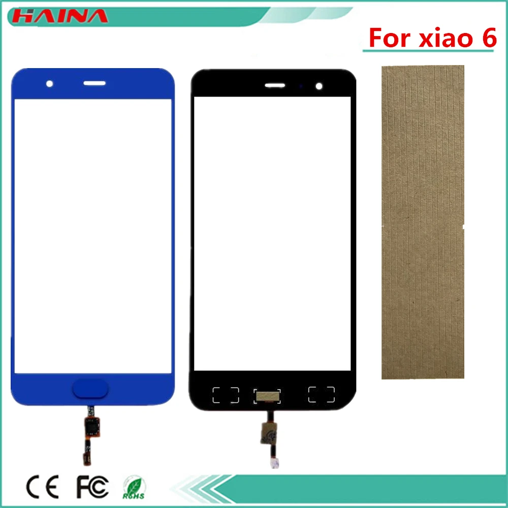Phone Sensor Touchscreen For Xiaomi Mi 6 Mi6 Touch Screen Digitizer front glass lens panel sensor with tape
Phone Sensor Touchscreen For Xiaomi Mi 6 Mi6 Touch Screen Digitizer front glass lens panel sensor with tape