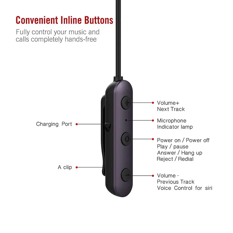 Lesozoh Bluetooth Earphone Sports Bluetooth Headset Wireless Headphones With Built-in Microphone Sweat Proof Earphone Music
Lesozoh Bluetooth Earphone Sports Bluetooth Headset Wireless Headphones With Built-in Microphone Sweat Proof Earphone Music