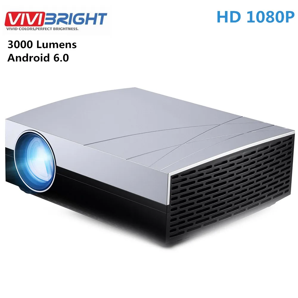 VIVIBRIGHT F20 HD lcd Проектор для домашнего кинотеатра Android 6 0 1 ГБ ОЗУ 8 Гб ПЗУ 3000 лм