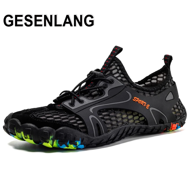 Men Barefoot Fiver Fingers Aqua Shoes Big Size Male Breathable Quick Drying Outdoor Trail Hiking Camping Walking Beach Shoes New
Men Barefoot Fiver Fingers Aqua Shoes Big Size Male Breathable Quick Drying Outdoor Trail Hiking Camping Walking Beach Shoes New