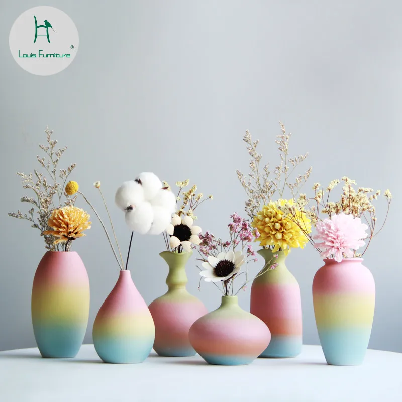 Louis Fashion Rainbow Flower Table Vase Placed a Small Ceramic Dried Inserted in Home Water Decoration
Louis Fashion Rainbow Flower Table Vase Placed a Small Ceramic Dried Inserted in Home Water Decoration