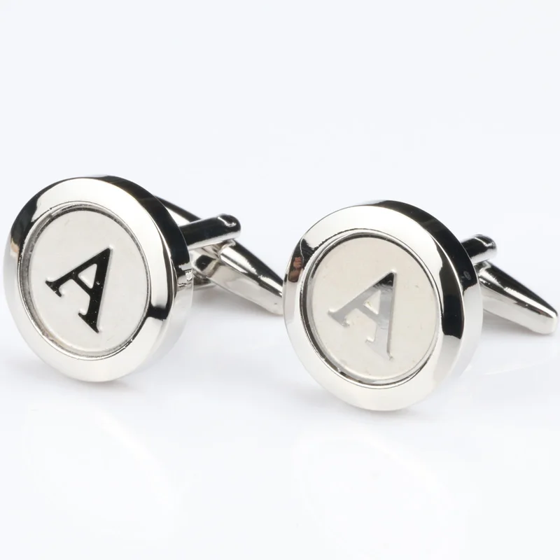 Mens High Quality cufflinks silver Classic Mens Fashion Wedding Shirts Letter Cuff links A-R
Mens High Quality cufflinks silver Classic Mens Fashion Wedding Shirts Letter Cuff links A-R