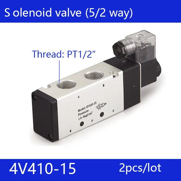 2pcs Free shipping good qualty 5 port 2 position Solenoid Valve 4V410-15,have DC24v,DC12V,AC24V,AC36V,AC220V,AC380V
2pcs Free shipping good qualty 5 port 2 position Solenoid Valve 4V410-15,have DC24v,DC12V,AC24V,AC36V,AC220V,AC380V