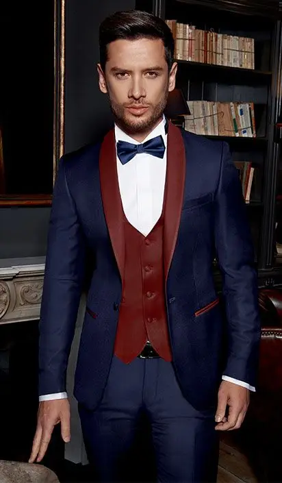 2018 Tailored Navy Blue Suit Men Groom Tuxedo Wedding Suits for Men Jacket 3 Piece Custom Prom Blazer Terno Masculino
2018 Tailored Navy Blue Suit Men Groom Tuxedo Wedding Suits for Men Jacket 3 Piece Custom Prom Blazer Terno Masculino