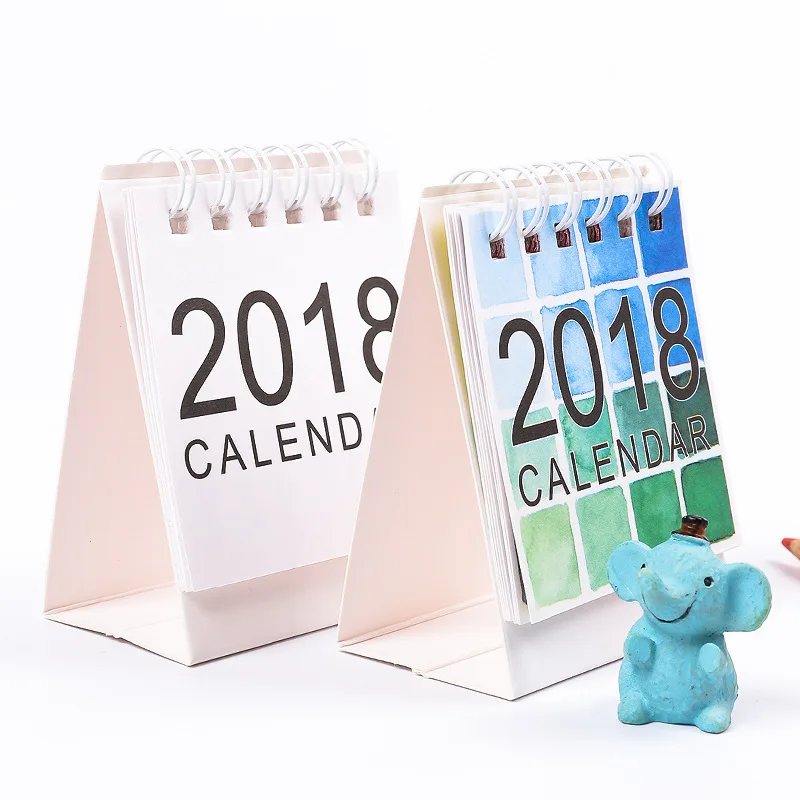 JIANWU милый мультфильм мини настольный календарь 2018 2017 маленький kawaii|calendar kawaii|mini desk