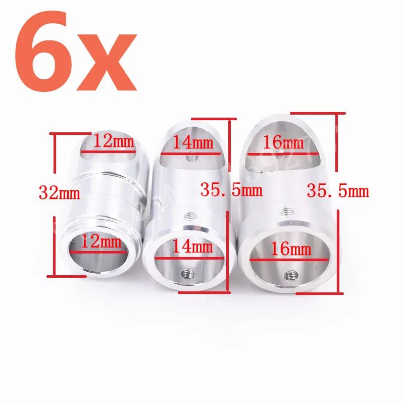 6pcs Multi Axis Aircraft Landing Gear Aluminum Three Channel Tripod Carbon Fiber Tube Connector 12mm-14mm-16mm UAV Accessories
6pcs Multi Axis Aircraft Landing Gear Aluminum Three Channel Tripod Carbon Fiber Tube Connector 12mm-14mm-16mm UAV Accessories