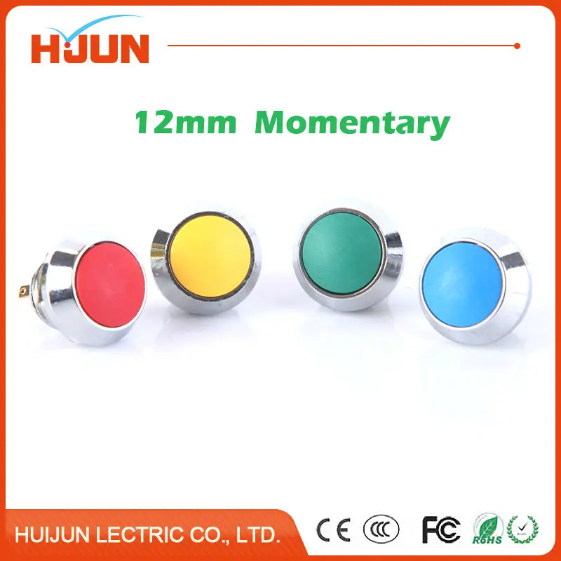 1pcs 12mm Waterproof Momentary Domed Round Stainless Steel Metal Push Button Switch Car Horn Red Yellow Green Auto Reset Welding
1pcs 12mm Waterproof Momentary Domed Round Stainless Steel Metal Push Button Switch Car Horn Red Yellow Green Auto Reset Welding