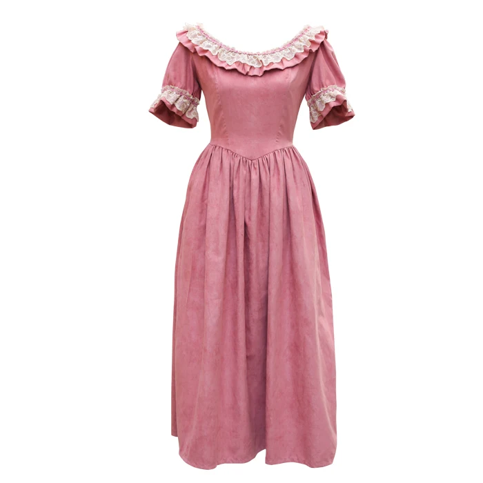 New Autumn Winter Women Vintage Palace Style Cute Puff Sleeve Lace Suede X Long Elegant Slim Princess Dress
New Autumn Winter Women Vintage Palace Style Cute Puff Sleeve Lace Suede X Long Elegant Slim Princess Dress