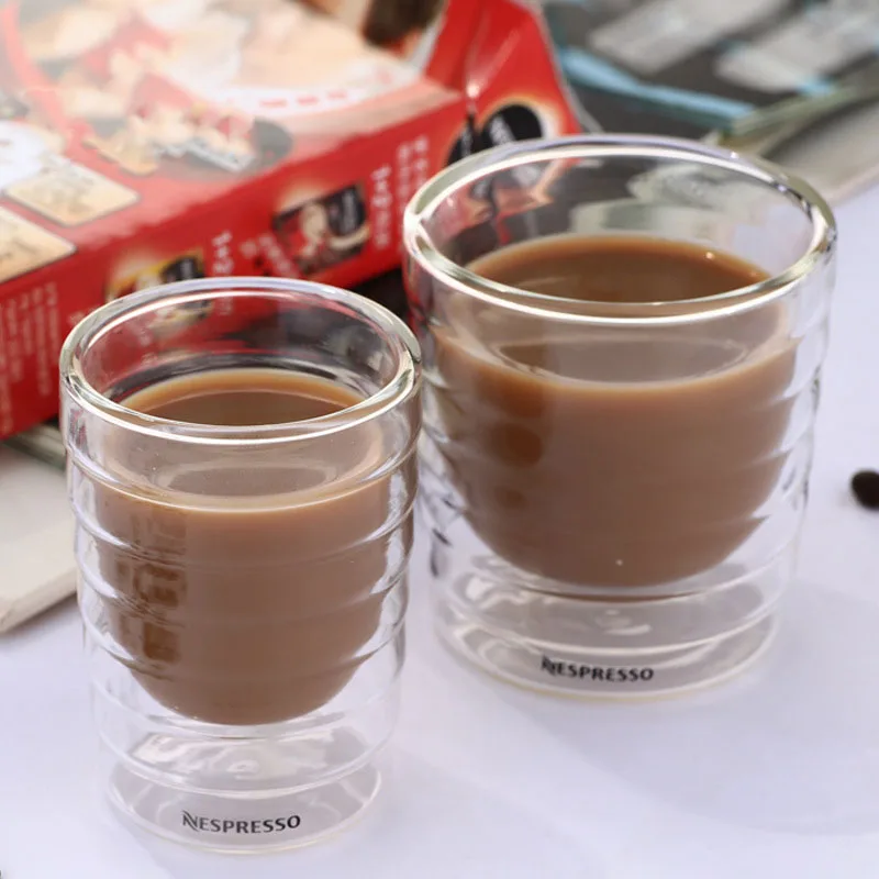 6Pcs/Set Coffee Cup Caneca Double-layer Glass Tea Cups Whey Protein Canecas Nespresso Coffee espresso 85ml 150ml Thermal Cup
6Pcs/Set Coffee Cup Caneca Double-layer Glass Tea Cups Whey Protein Canecas Nespresso Coffee espresso 85ml 150ml Thermal Cup