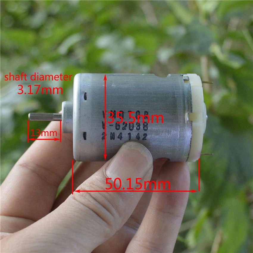 

540 DC motor, 6V-12V DC carbon brush motor 10000 - 20,000 rpm/min For five-stage rotor Hand-made vacuum cleaner