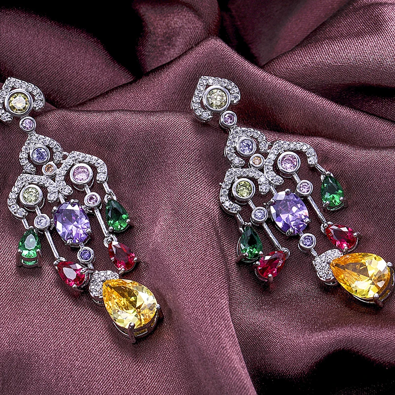 Luxury Bohemia Dangle Earrings For Women Jewelry Hollow Crystal Brincos Cubic Zirconia Earring For Party YME6461AY
Luxury Bohemia Dangle Earrings For Women Jewelry Hollow Crystal Brincos Cubic Zirconia Earring For Party YME6461AY