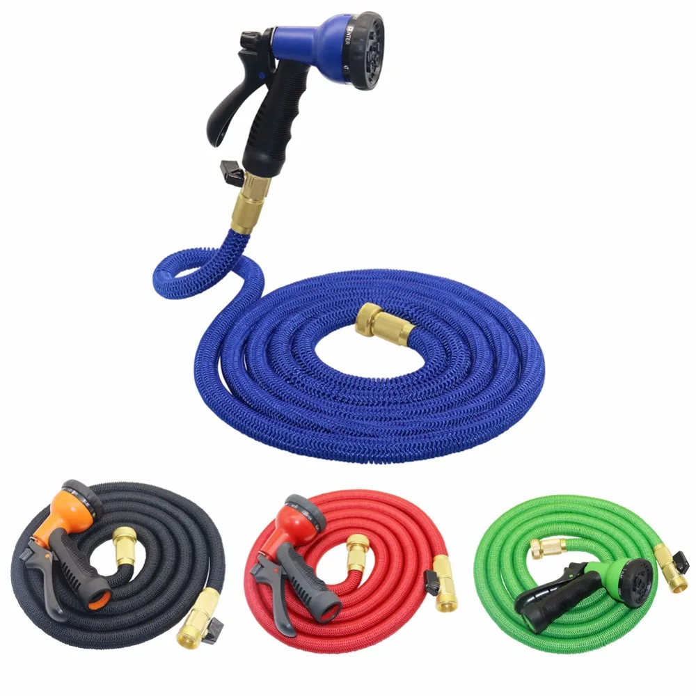 25FT-50FT Expandable Magic Flexible Garden Water Hose with 8 Patterns Spray Gun For Vehicle cleaning and Gardening Watering
25FT-50FT Expandable Magic Flexible Garden Water Hose with 8 Patterns Spray Gun For Vehicle cleaning and Gardening Watering