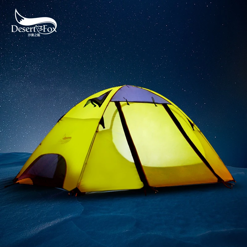 Desert&Fox Outdoor Camping Tent, Aluminum Poles Double Layer 2-3 Person Large Space Waterproof Portable Travel Tent
Desert&Fox Outdoor Camping Tent, Aluminum Poles Double Layer 2-3 Person Large Space Waterproof Portable Travel Tent