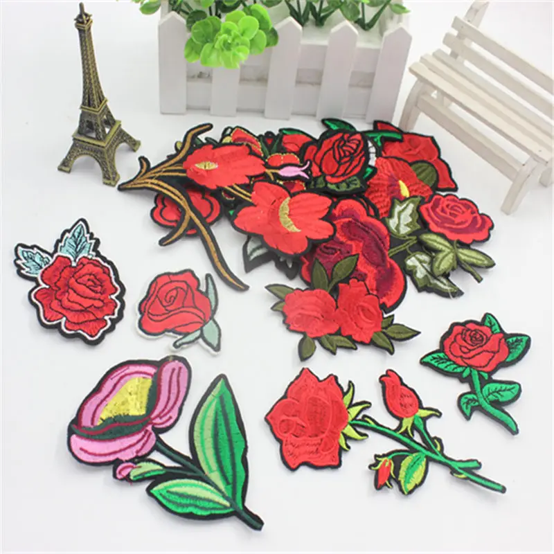 1pc Iron-on Sew-on Patches Red Rose Flower Embroidery Motif Applique Women DIY Clothes Sticker Wedding Patch Ornament Dress
1pc Iron-on Sew-on Patches Red Rose Flower Embroidery Motif Applique Women DIY Clothes Sticker Wedding Patch Ornament Dress