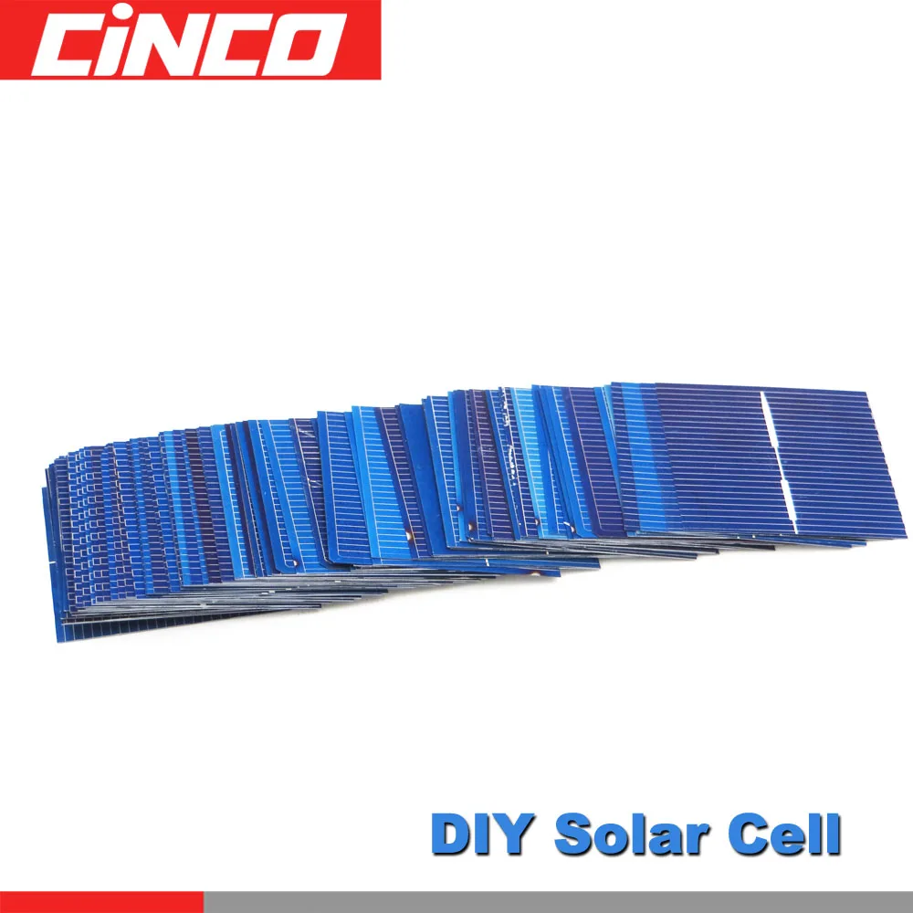 50 шт. x Солнечная панель Painel Cells DIY зарядное устройство поликристаллического
