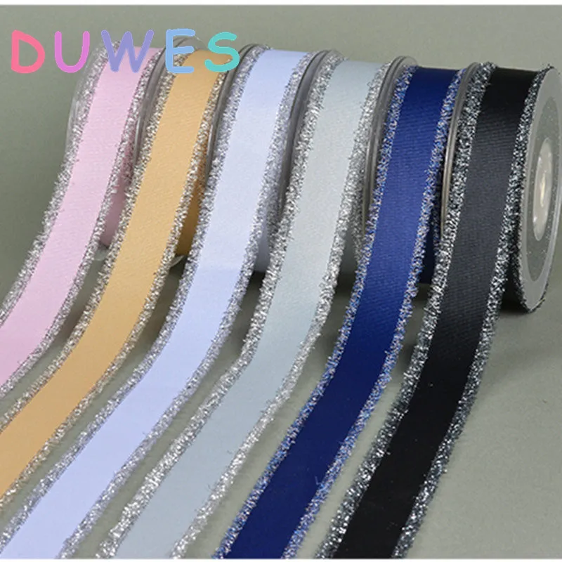 DUWES 6 Color 3 size options 50yards Silver Purl Grosgrain Fringe Ribbon pick color wedding packing Accessory headwear D877
DUWES 6 Color 3 size options 50yards Silver Purl Grosgrain Fringe Ribbon pick color wedding packing Accessory headwear D877