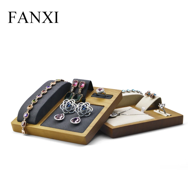 Подставка для ювелирных изделий из микрофибры FANXI, деревянная витрина для колец, сережек, цепочек, выставочный кулон, органайзер для ювелирн...
Подставка для ювелирных изделий из микрофибры FANXI, деревянная витрина для колец, сережек, цепочек, выставочный кулон, органайзер для ювелирн...