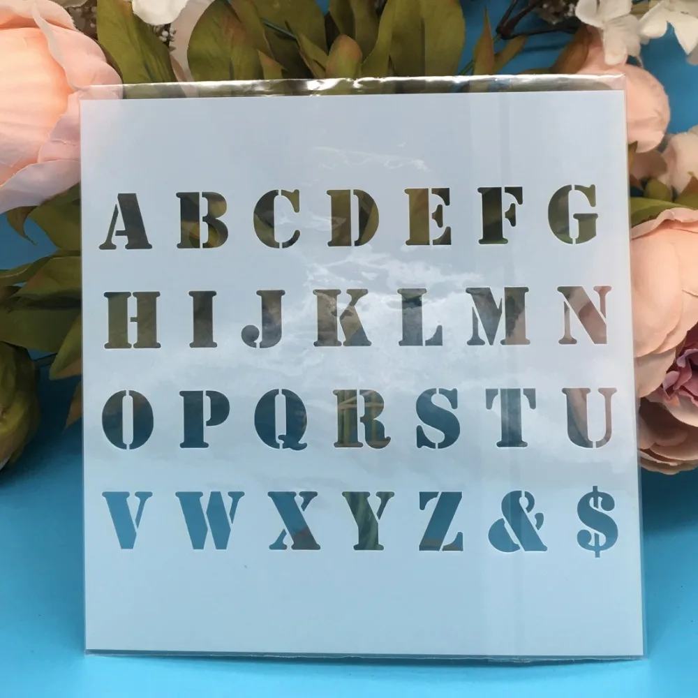 5.9inch New Alphabet Letters DIY Layering Stencils Wall Painting Scrapbook Coloring Embossing Album Decorative Card Template
5.9inch New Alphabet Letters DIY Layering Stencils Wall Painting Scrapbook Coloring Embossing Album Decorative Card Template