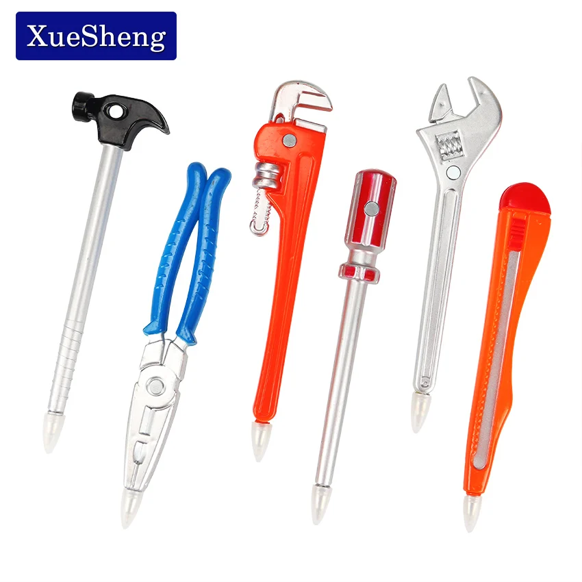 6PCS Simulation Hardware Tools Vise Hand Knife Hammer Creative Ballpoint Pens Quality Pen Office School Supplies
6PCS Simulation Hardware Tools Vise Hand Knife Hammer Creative Ballpoint Pens Quality Pen Office School Supplies