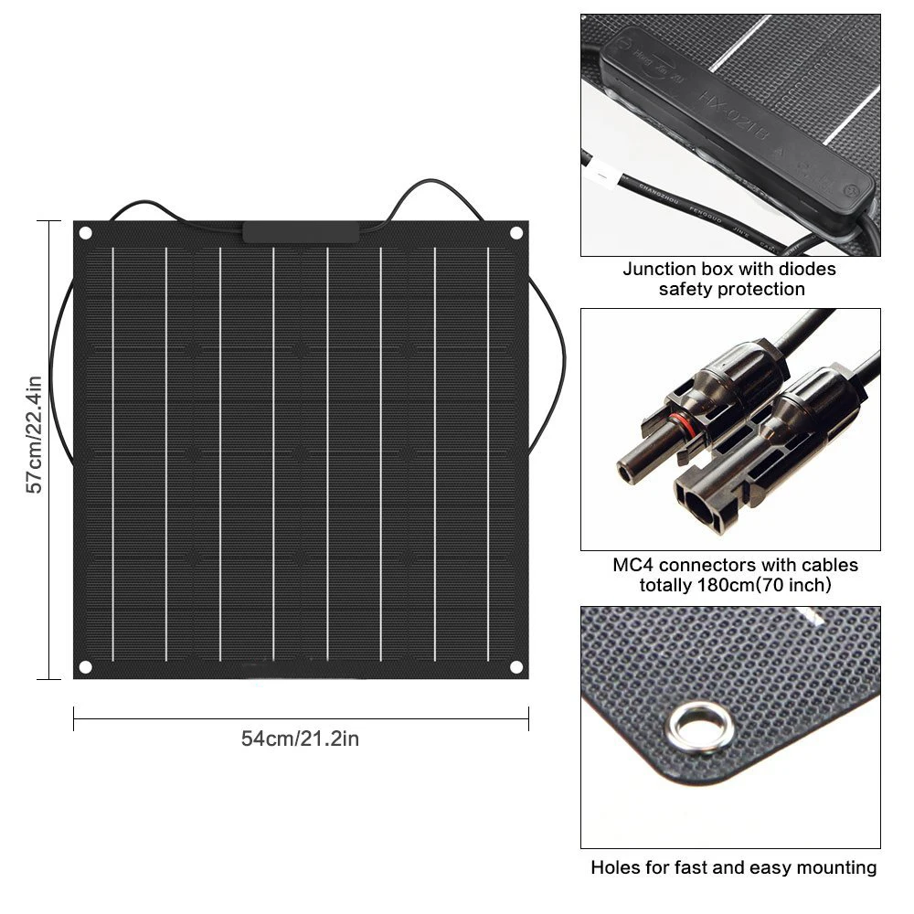 High quality flexible solar panel made of ETFE, corrosion resistant and long service life
High quality flexible solar panel made of ETFE, corrosion resistant and long service life