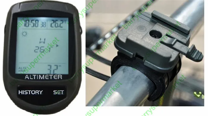 

Bike Holder Digital 8 In1 LCD Backlight Bicycle Altimeter Compass Cycling Barometer Thermometer Temperature Weather Forecast