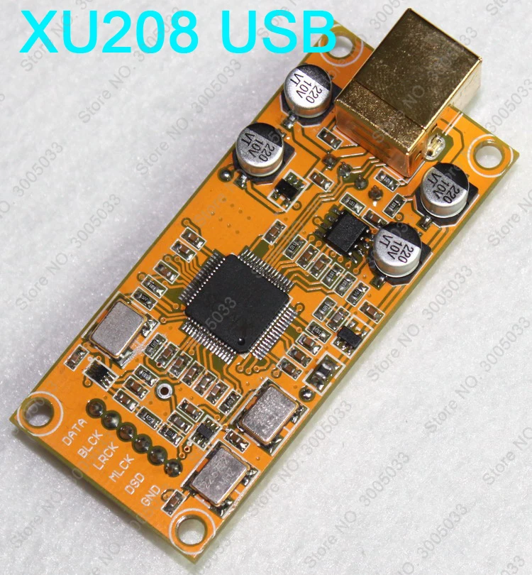 Фото 2018 XMOS XU208 USB интерфейсный модуль к I2S IIS коаксиальный DSD преобразователь 384K