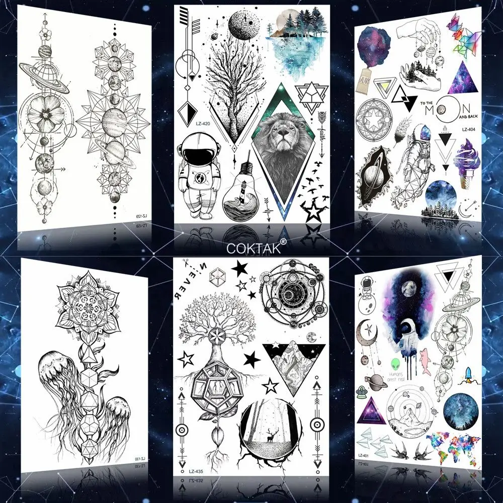 Waterproof Black Diamond Lion Tree Temporary Tattoos Stickers Large Women Men Arm Legs Neck Tattoo Custom Fashion Body Art Tatoo
Waterproof Black Diamond Lion Tree Temporary Tattoos Stickers Large Women Men Arm Legs Neck Tattoo Custom Fashion Body Art Tatoo