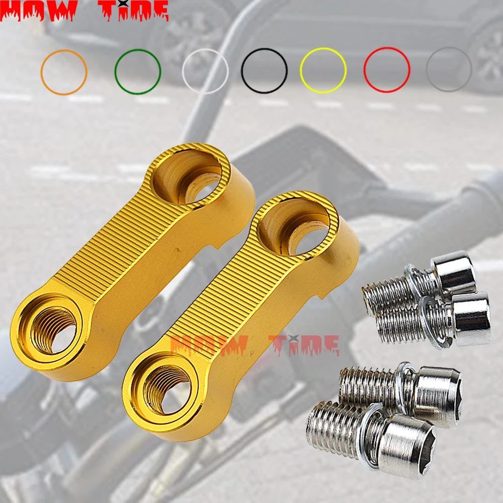 Universal 8MM 10MM Motorcycle CNC Rearview Mirrors Riser Extension Brackets AdapterFor Ducati Monster 696 796 795 821 848 1100
Universal 8MM 10MM Motorcycle CNC Rearview Mirrors Riser Extension Brackets AdapterFor Ducati Monster 696 796 795 821 848 1100
