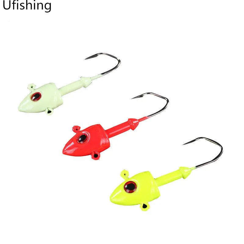 Ufishing Lead Jig Head Fishhook 20Pcs/Lot 3D Crank Fishing Hooks for Soft Lure 7g 10g 21g 28g 45g Fish Barbed Hook
Ufishing Lead Jig Head Fishhook 20Pcs/Lot 3D Crank Fishing Hooks for Soft Lure 7g 10g 21g 28g 45g Fish Barbed Hook