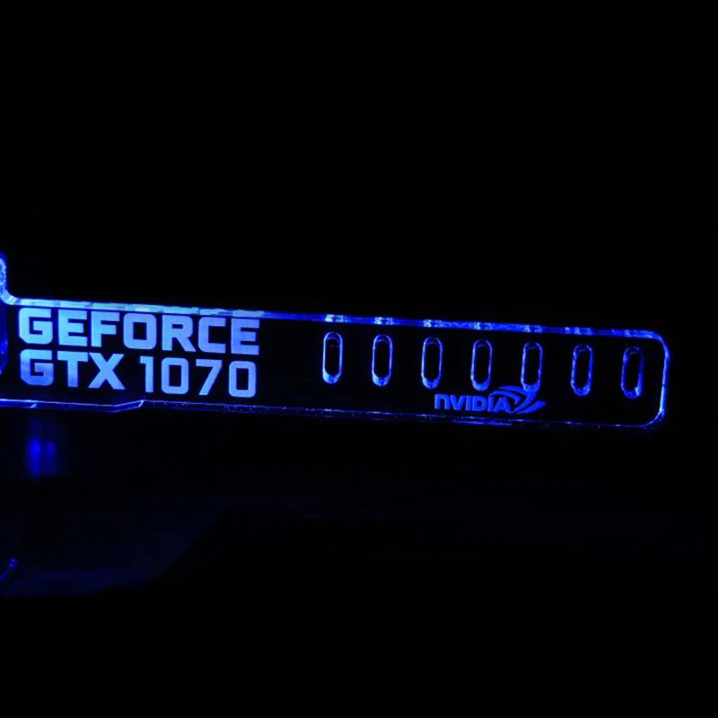Newest Blue LED For GEFORCE GTX 1070 Luminous Computer Main Box Cool Graphics Custom Support Frame Display Cards Components Jack
Newest Blue LED For GEFORCE GTX 1070 Luminous Computer Main Box Cool Graphics Custom Support Frame Display Cards Components Jack
