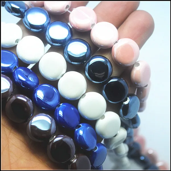 44pcs New Hot Porcelain Beads Ceramic Beads accessories Coin Shape size 14mm For Women Jewelry Designs Fittings Findings parts
44pcs New Hot Porcelain Beads Ceramic Beads accessories Coin Shape size 14mm For Women Jewelry Designs Fittings Findings parts