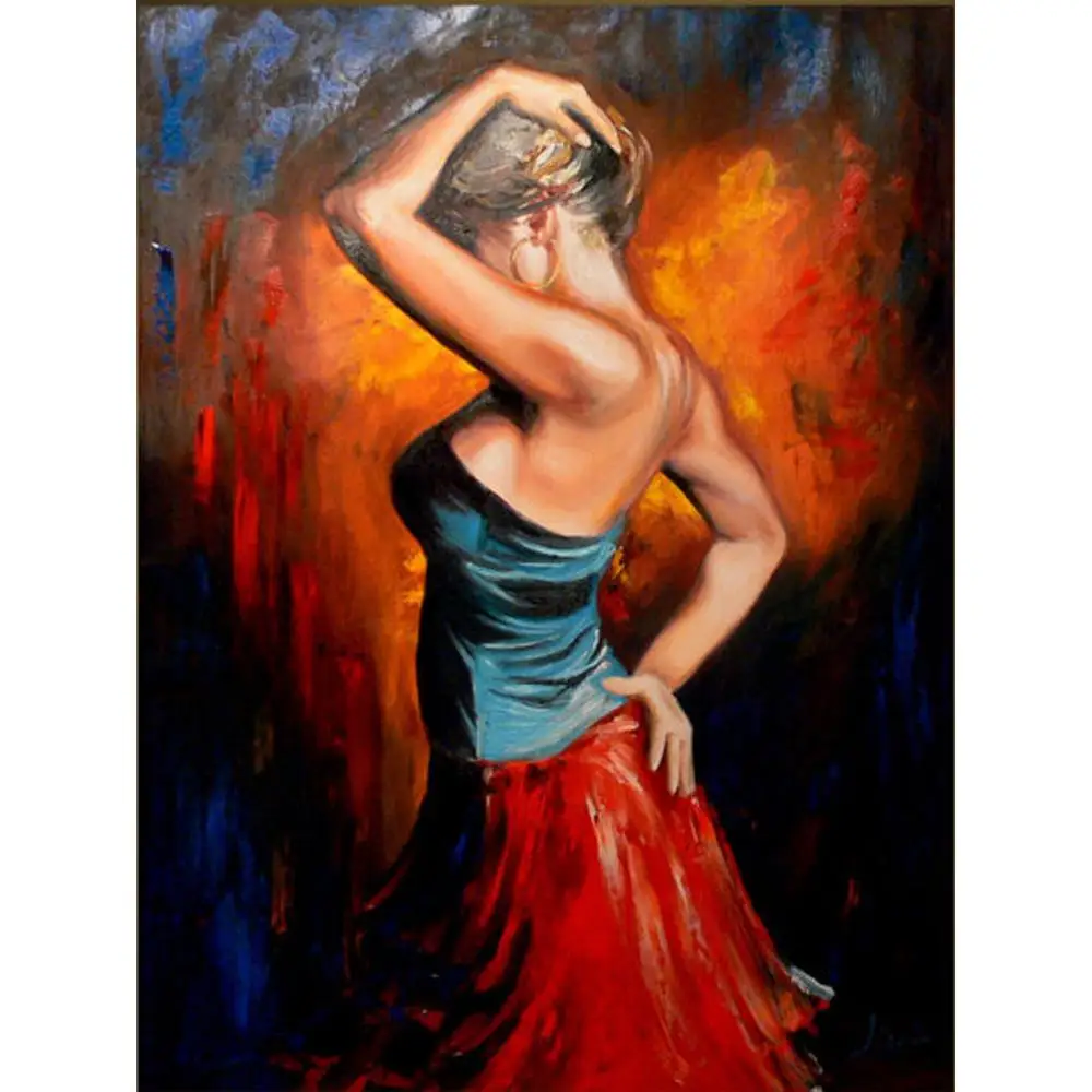 Figure Art Oil Painting Lady Dancer Flamenco Dancer sexy Woman Canvas Hand painted artwork modern wall decor
Figure Art Oil Painting Lady Dancer Flamenco Dancer sexy Woman Canvas Hand painted artwork modern wall decor