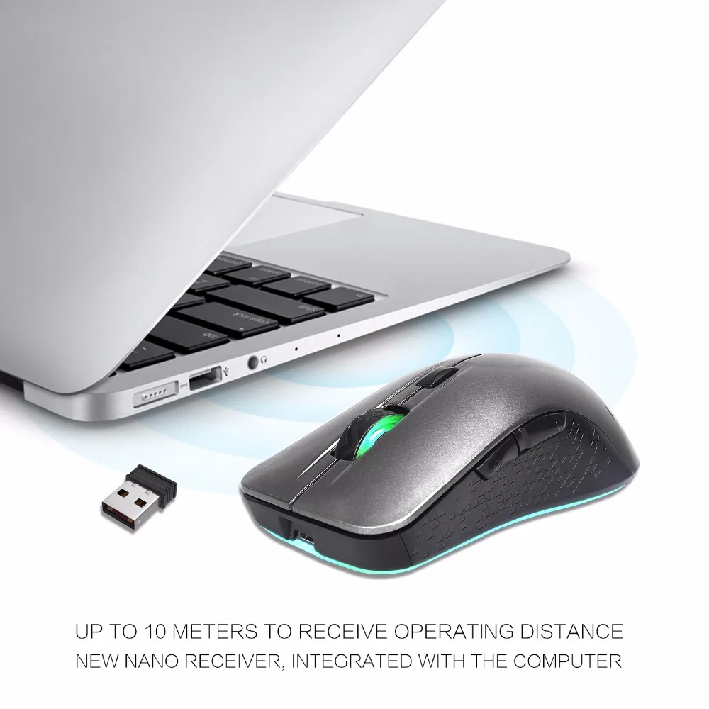 2.4Ghz Wireless Mouse Optical Ergonomic Mouse 10Meters With 7colorful light for PC Computer MAC Windows 10
2.4Ghz Wireless Mouse Optical Ergonomic Mouse 10Meters With 7colorful light for PC Computer MAC Windows 10