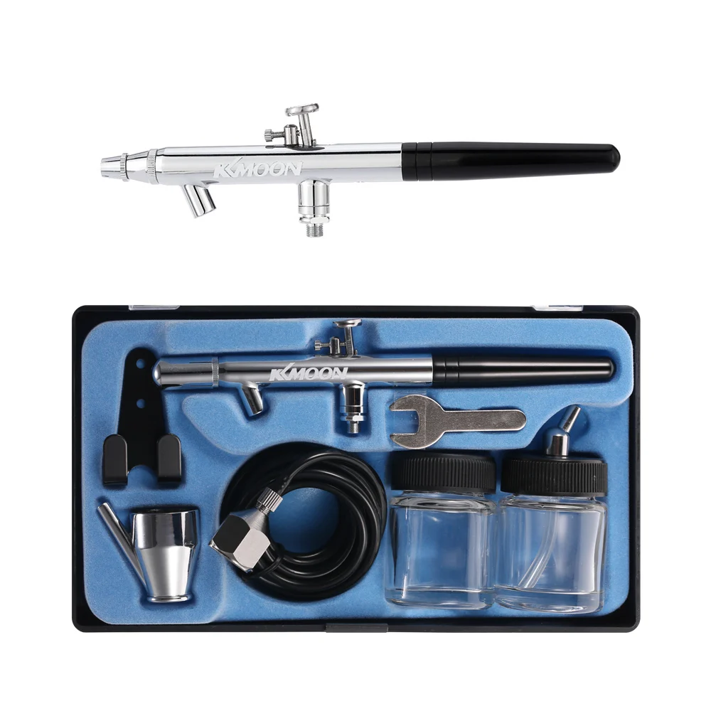 KKmoon Siphon Feed Dual Action 0.35mm Airbrush Kit Spray Gun Air Brush for Makeup Cake Art Painting Tattoo Manicure
KKmoon Siphon Feed Dual Action 0.35mm Airbrush Kit Spray Gun Air Brush for Makeup Cake Art Painting Tattoo Manicure
