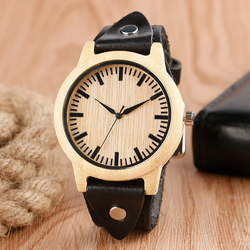 Luxury Natrual Wood Watch Genuine Leather Wristwatch Women Steamounk Bambood Quartz Watch Female Sports Clock Relogio Feminino
Luxury Natrual Wood Watch Genuine Leather Wristwatch Women Steamounk Bambood Quartz Watch Female Sports Clock Relogio Feminino