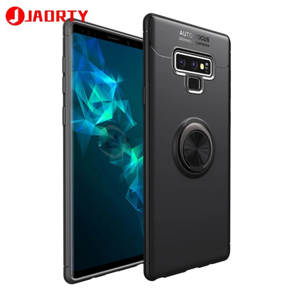 Силиконовый чехол для Samsung Galaxy Note 9 с магнитным кольцом держателем|Бамперы| |