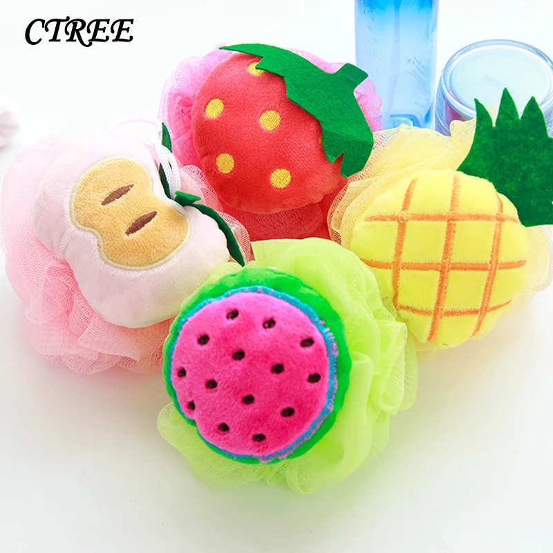 CTREE Cute Shape bath Ball Peach Mango Apple Spherical Bathing Soft Cotton Bath Flower Bubble Ball Bathroom Accessories C10
CTREE Cute Shape bath Ball Peach Mango Apple Spherical Bathing Soft Cotton Bath Flower Bubble Ball Bathroom Accessories C10