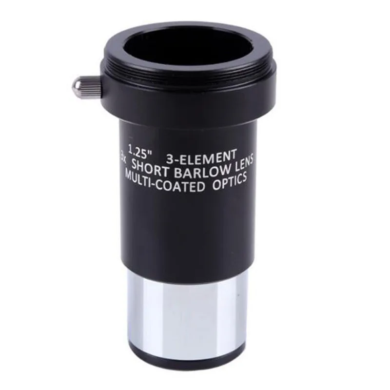 1.25 inch 3-ELEMENT Full Metal 3X Short Barlow Lens M42 Thread Multi-Coated Optics Astronomical Telescope Eyepiece Accessories
1.25 inch 3-ELEMENT Full Metal 3X Short Barlow Lens M42 Thread Multi-Coated Optics Astronomical Telescope Eyepiece Accessories