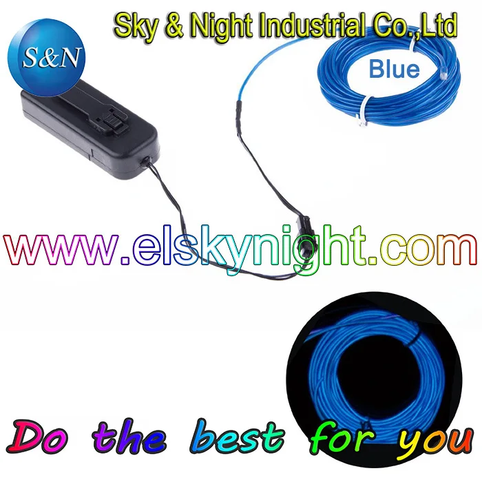 Three years guaranteen Wholesale 3M Flexible Light EL Wire Rope Tube-Blue color with 3V Controller
Three years guaranteen Wholesale 3M Flexible Light EL Wire Rope Tube-Blue color with 3V Controller