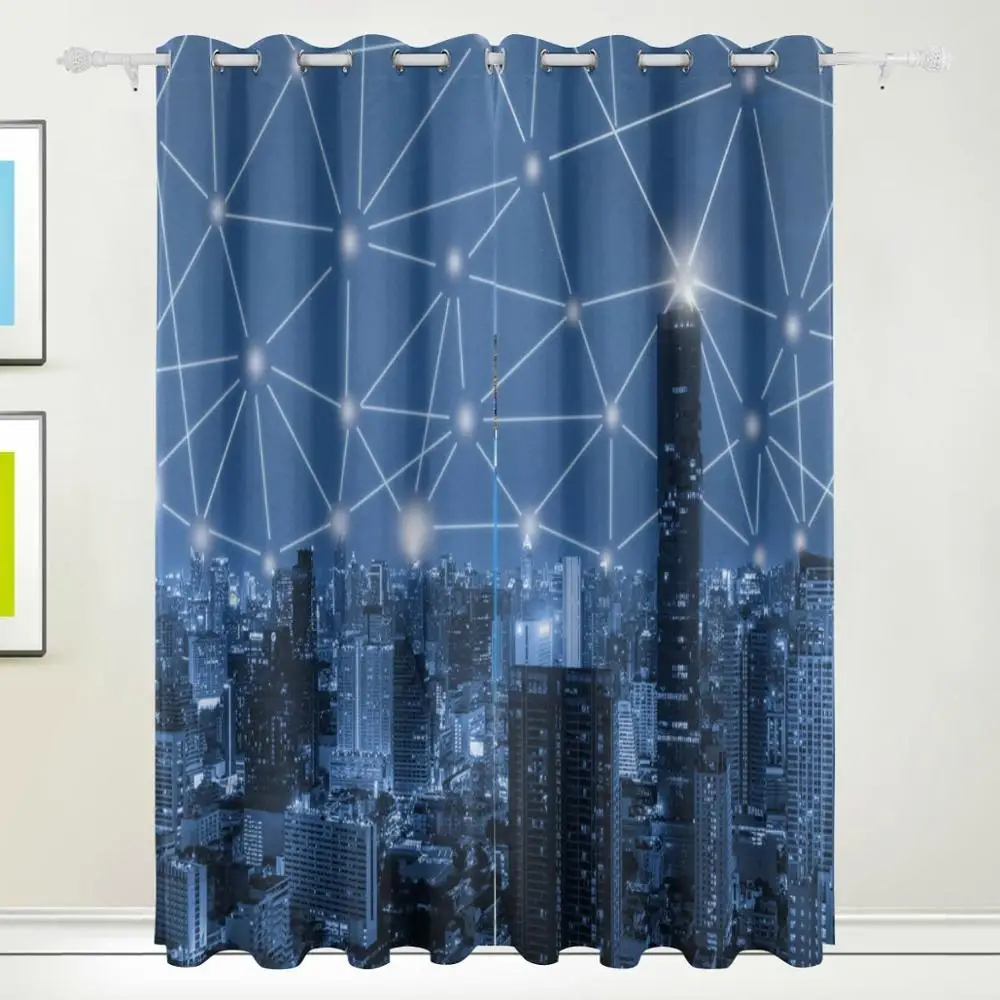 3D Blue Tone City Curtains Drapes Panels Darkening Blackout Grommet Room Divider for Patio Window Sliding Glass Door 55x84 Inch
3D Blue Tone City Curtains Drapes Panels Darkening Blackout Grommet Room Divider for Patio Window Sliding Glass Door 55x84 Inch
