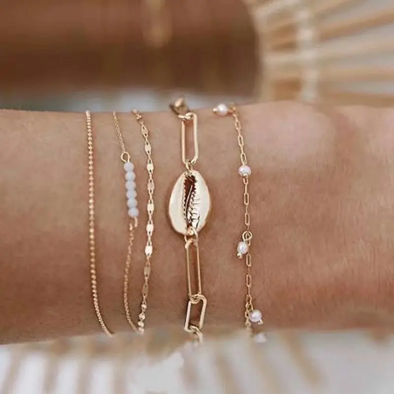 fashion simple bangle bracelet for women with crystal /rhinestone/resin beads and shell design in mixed link chains bransoletka
fashion simple bangle bracelet for women with crystal /rhinestone/resin beads and shell design in mixed link chains bransoletka