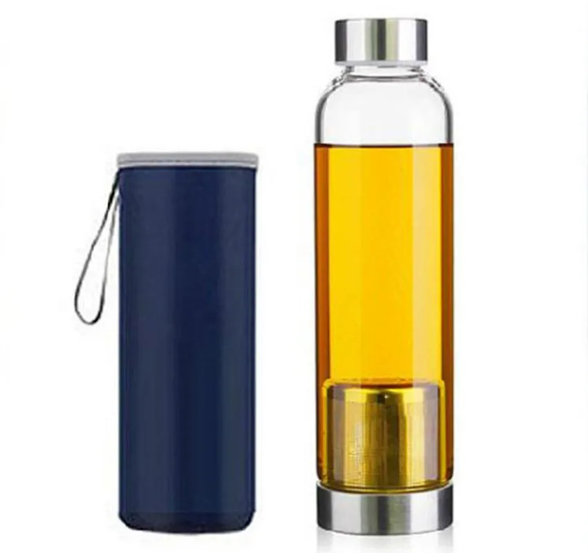 420/550ML My Sport Portable Real Borosilicate Glass Cup Water Bottle filter Tea Travel Mug With Handle Bottle Infuser
420/550ML My Sport Portable Real Borosilicate Glass Cup Water Bottle filter Tea Travel Mug With Handle Bottle Infuser