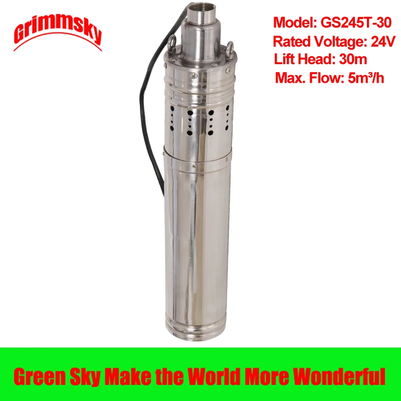 high flow 5m3/h 30m lift head 648W DC 24V Built-in MPPT 3.5inch solar powered water pump for irrigation
high flow 5m3/h 30m lift head 648W DC 24V Built-in MPPT 3.5inch solar powered water pump for irrigation